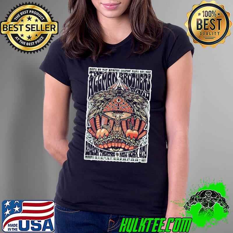 Allman Brothers Band BeaconTheater Mushroom Shirt Ladies Tee Allman Brothers Band BeaconTheater Mushroom Shirt Ladies Tee