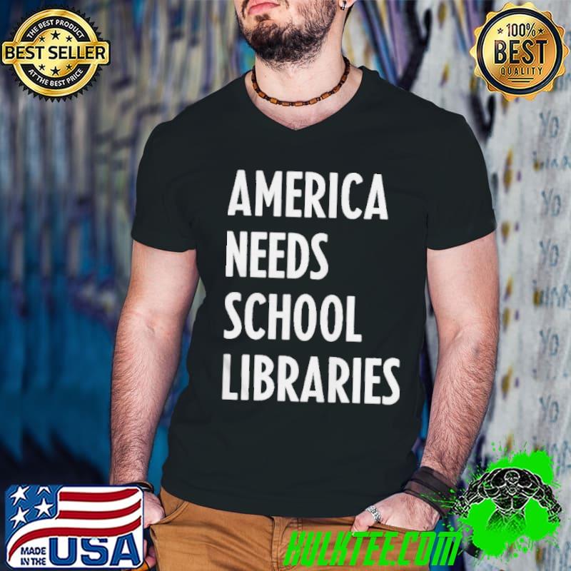 America needs school libraries Guys V Neck America needs school libraries Guys V Neck
