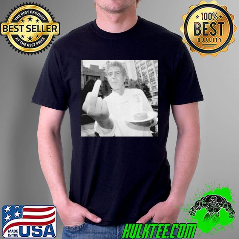 Anthony Bourdain American Chef Middle Finger Shirt