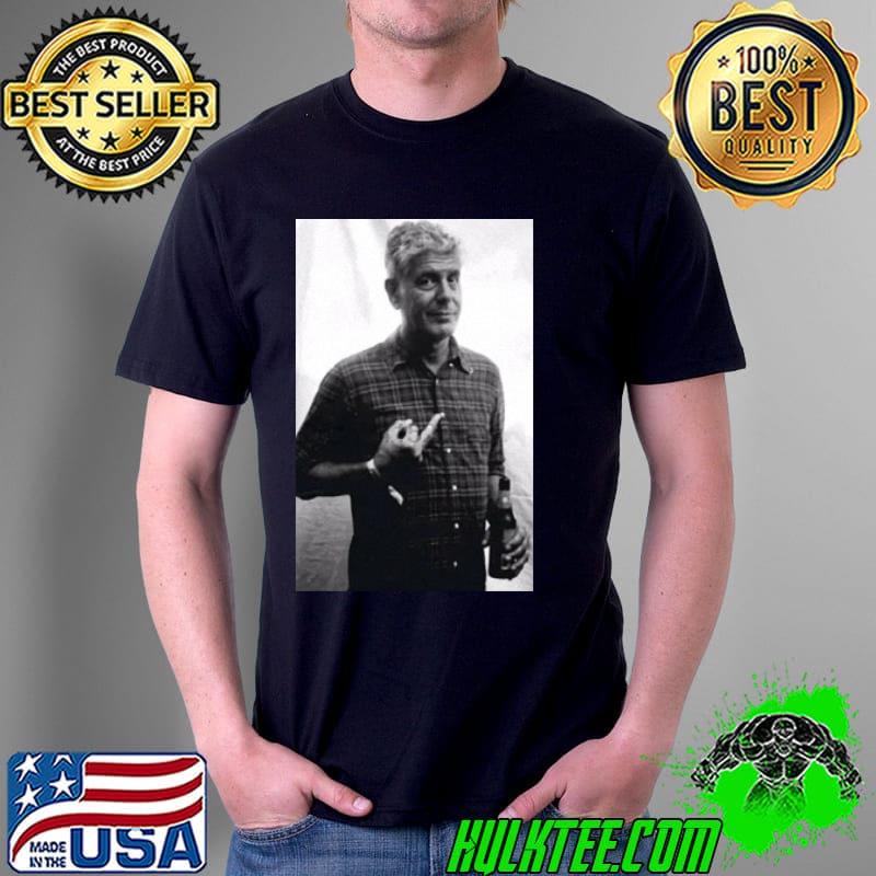 Anthony Bourdain American Middle Finger Shirt