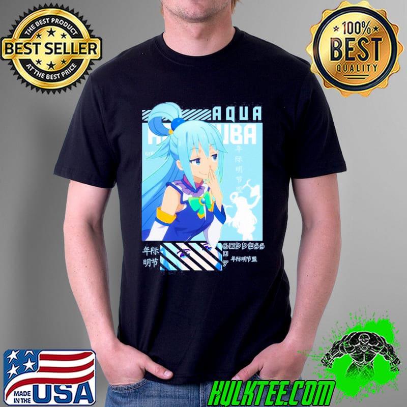 Aqua konosuba series anime shirt