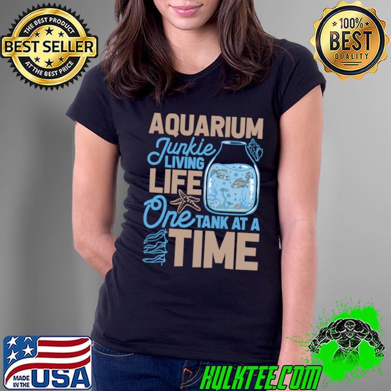Aquarium Junkie and Fishkeeping Lover - Fish Tank Aquarium T- Ladies Tee Aquarium Junkie and Fishkeeping Lover - Fish Tank Aquarium T- Ladies Tee
