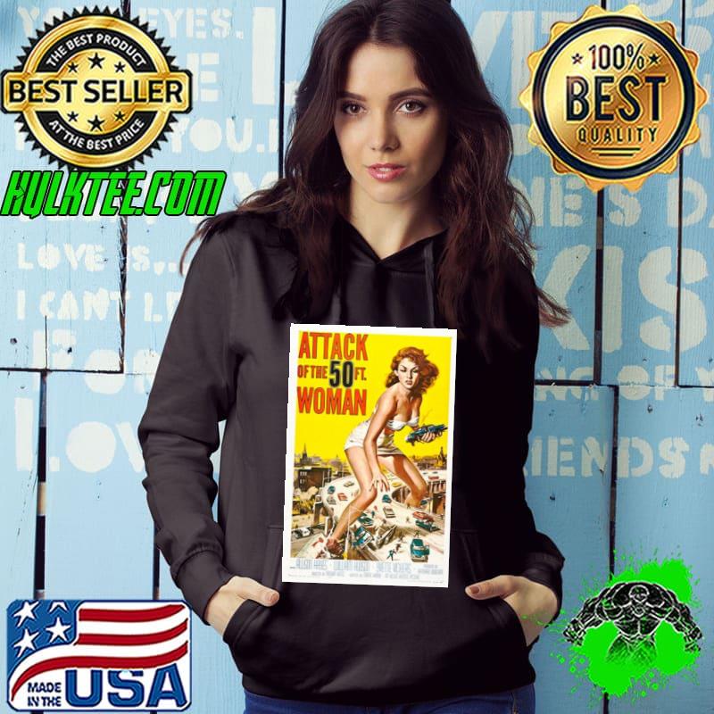 Attack of the 50ft woman 1958 art poster retro movie Hoodie Attack of the 50ft woman 1958 art poster retro movie Hoodie