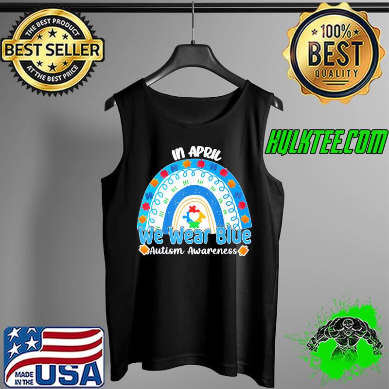 Autism Awareness Rainbow Puzzle Autism Awareness Month T-Shirt Tank Top Autism Awareness Rainbow Puzzle Autism Awareness Month T-Shirt Tank Top