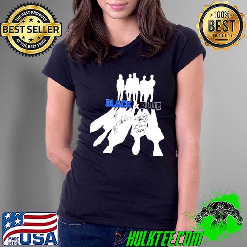 Backstreet Boys Black And BLue Shirt Ladies Tee Backstreet Boys Black And BLue Shirt Ladies Tee