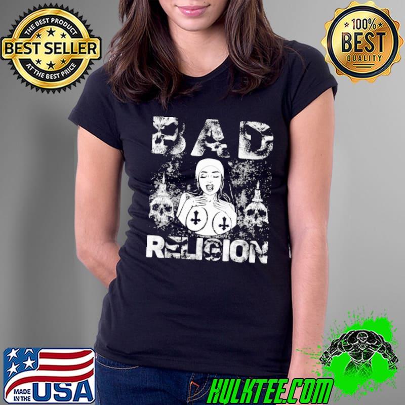 Bad Religion Skull Satan Shirt Ladies Tee Bad Religion Skull Satan Shirt Ladies Tee