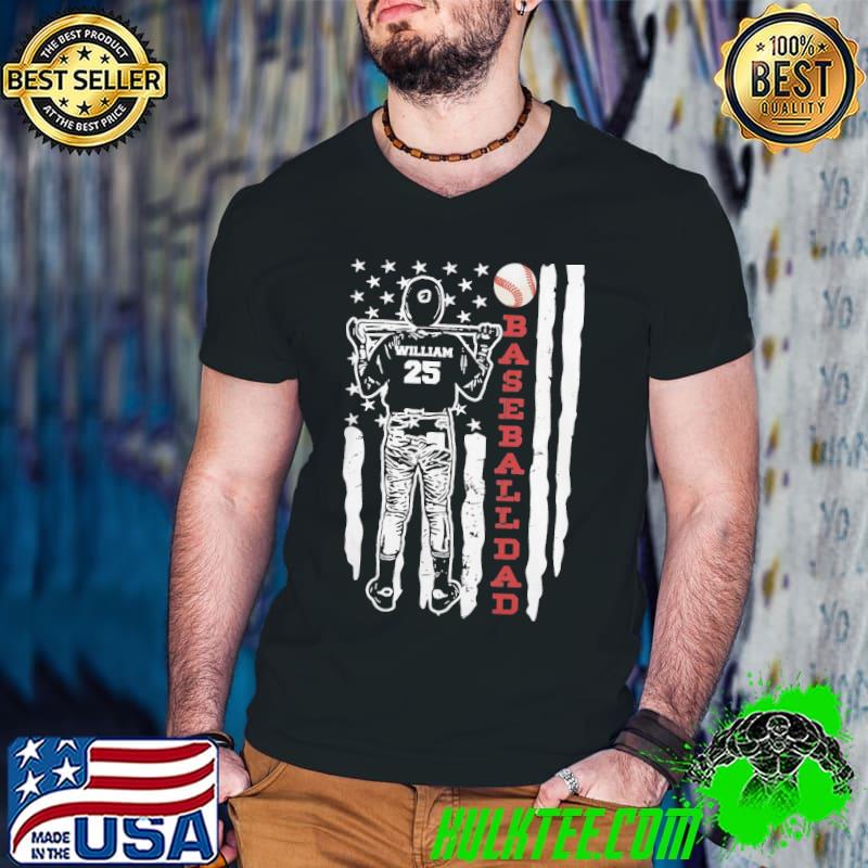 Baseball All Dad Flag Shirt