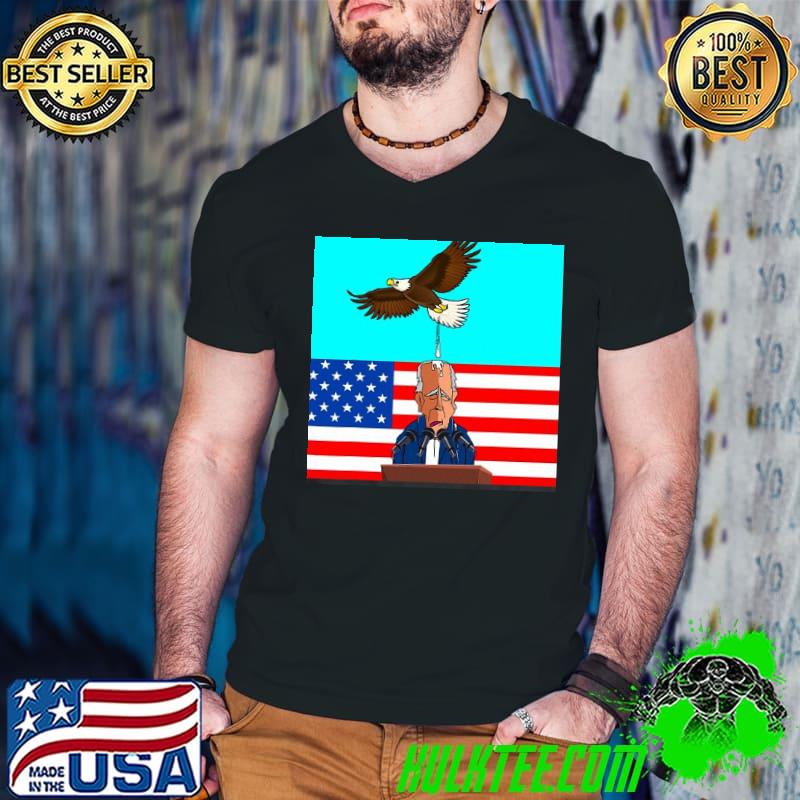 Biden bird poop funny antI Biden Guys V Neck Biden bird poop funny antI Biden Guys V Neck
