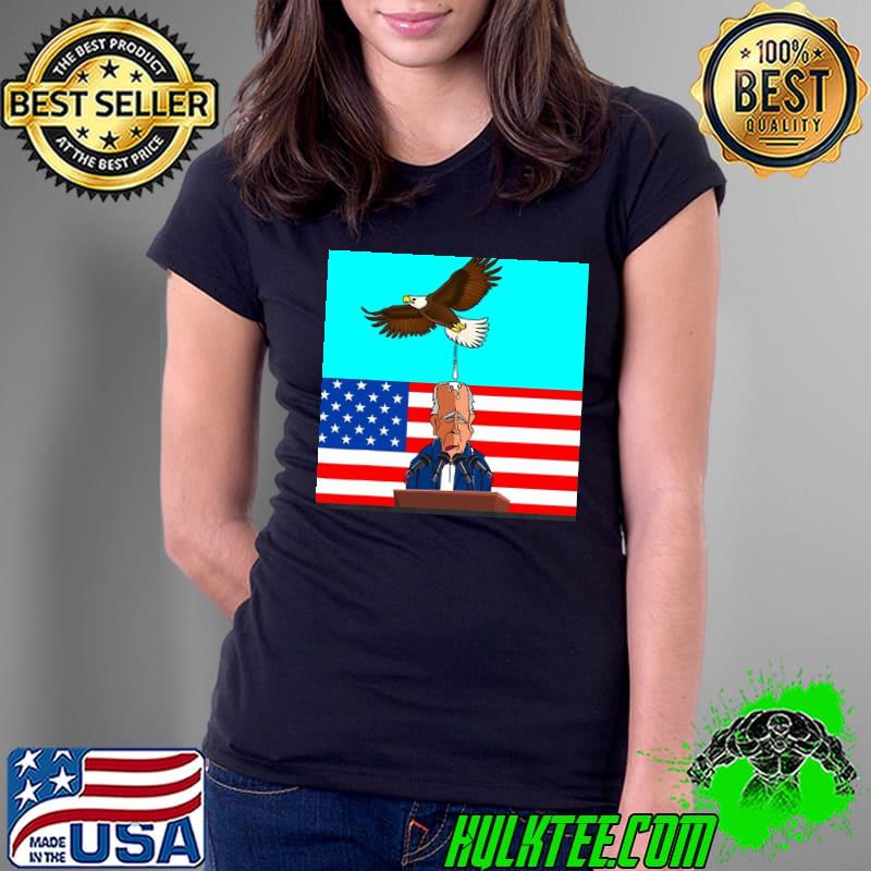 Biden bird poop funny antI Biden Ladies Tee Biden bird poop funny antI Biden Ladies Tee
