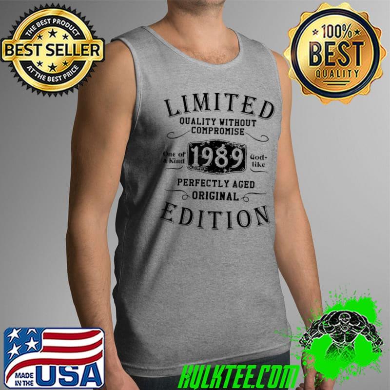 Birthday Year 1989 Limited Edition Gift Used Grunge Vintage T-Shirt