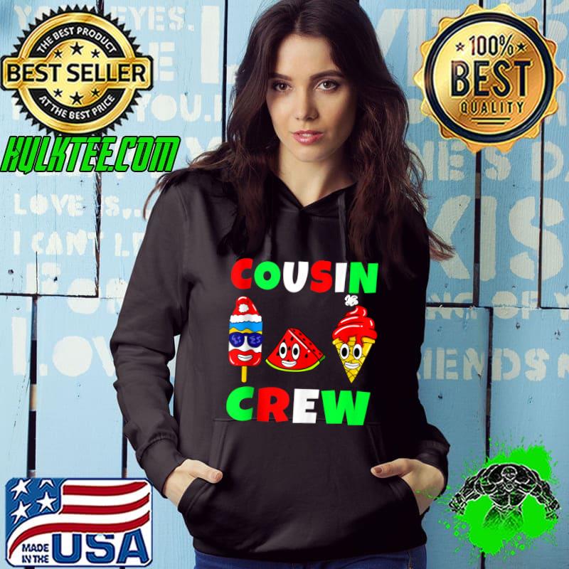 Boys Watermelon Ice Cream Christmas In July Cousin Crew T- Hoodie Boys Watermelon Ice Cream Christmas In July Cousin Crew T- Hoodie