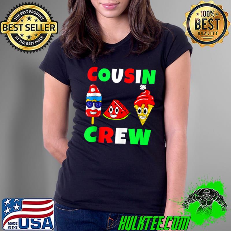 Boys Watermelon Ice Cream Christmas In July Cousin Crew T- Ladies Tee Boys Watermelon Ice Cream Christmas In July Cousin Crew T- Ladies Tee