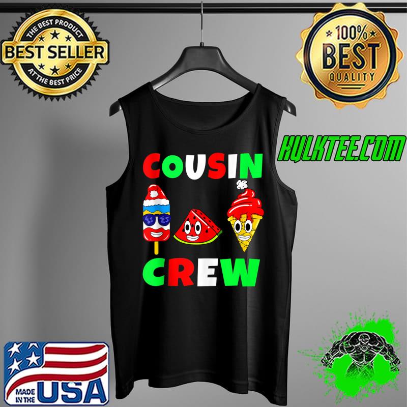 Boys Watermelon Ice Cream Christmas In July Cousin Crew T- Tank Top Boys Watermelon Ice Cream Christmas In July Cousin Crew T- Tank Top