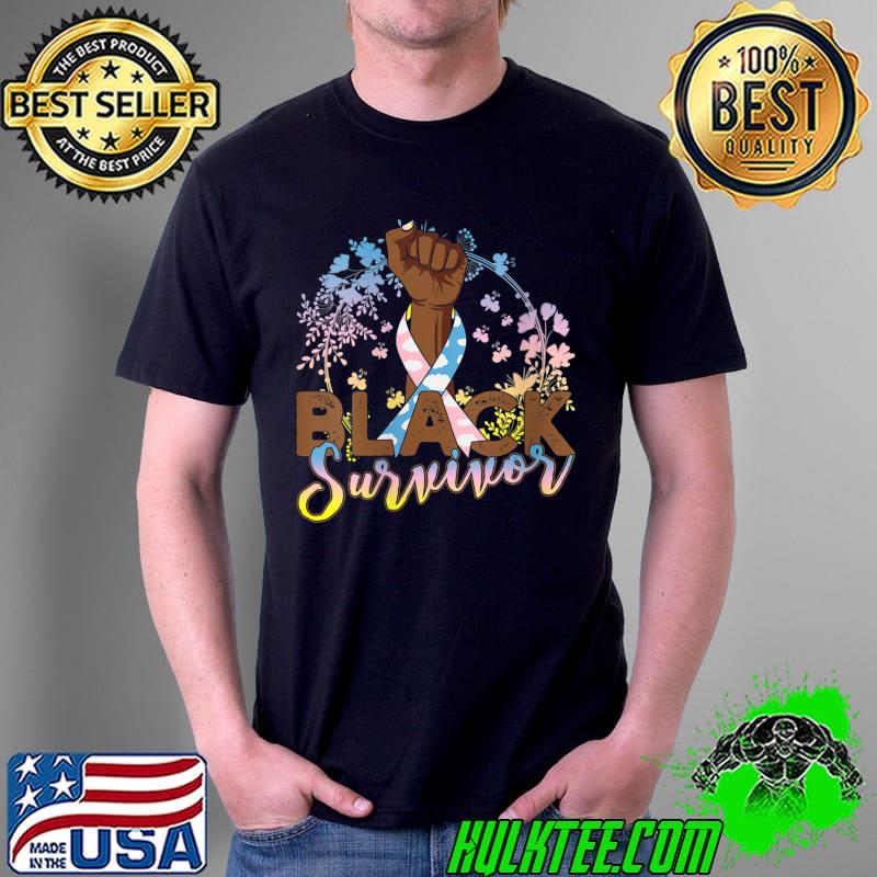CDH Cancer Awareness Black Survivor T-shirt