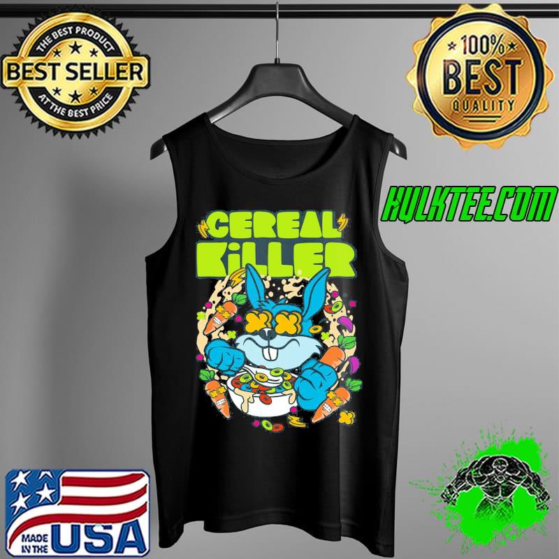 Cereal killer colorfully illustrated bunny rabbit crazy carrots Tank Top Cereal killer colorfully illustrated bunny rabbit crazy carrots Tank Top