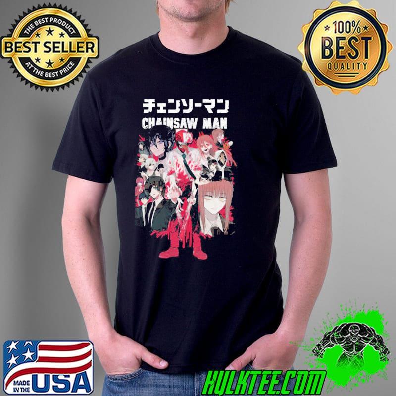 Chainsaw man japanese anime manga shirt