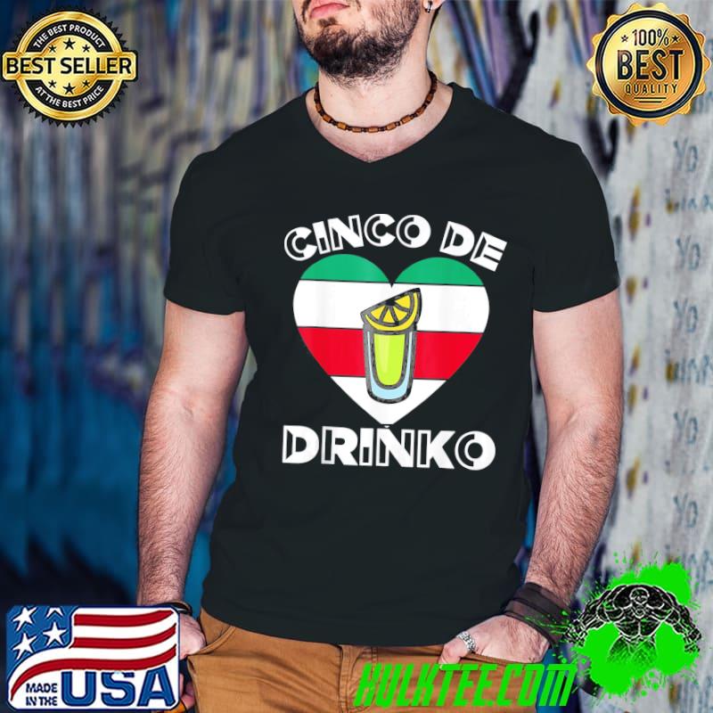 Cinco De Drinko Bartender De Mayo Tequila Lover T-Shirt Guys V Neck Cinco De Drinko Bartender De Mayo Tequila Lover T-Shirt Guys V Neck