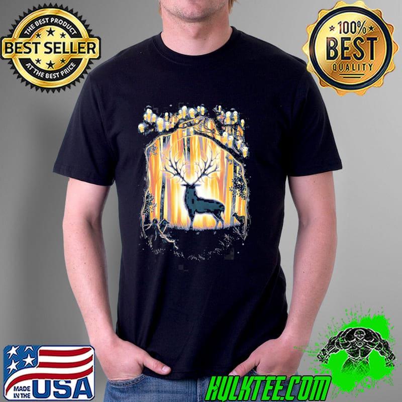 Deer god master of the forest and kodama mononoke hime anime shirt