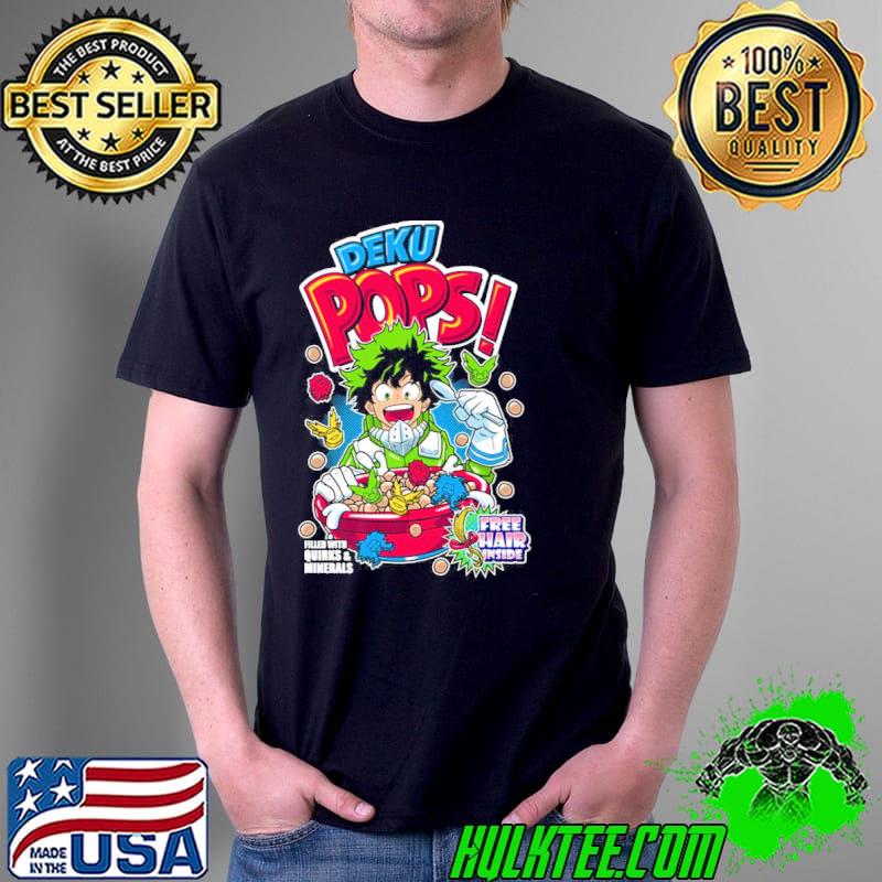 Deku pops midoriya izuku my hero academia cereal shirt