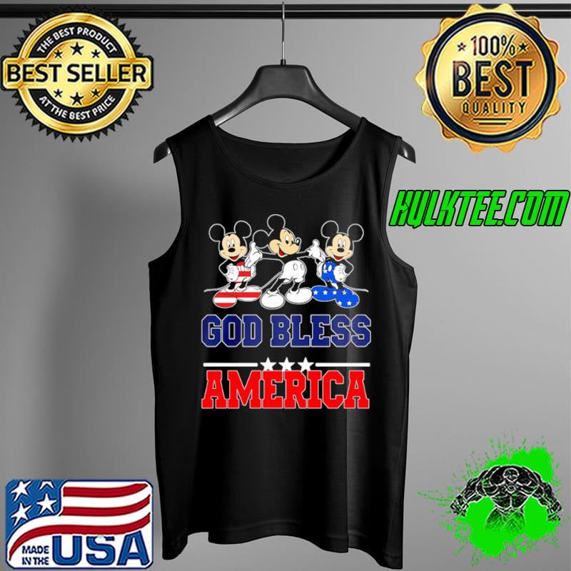 Disney mickey mouse god bless america happy independence day Tank Top Disney mickey mouse god bless america happy independence day Tank Top