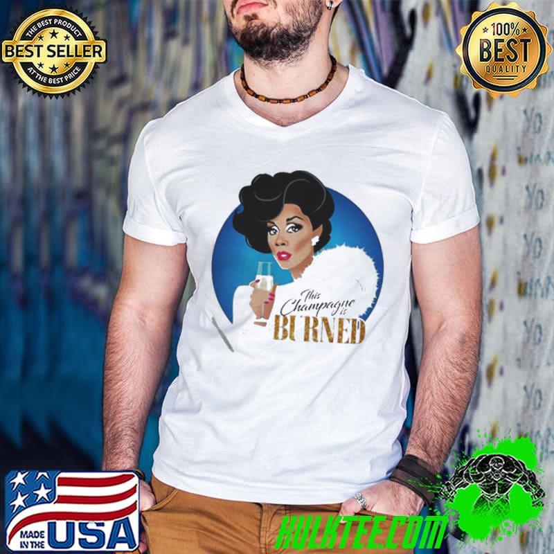 Dominique deveraux this champagne is burned Guys V Neck Dominique deveraux this champagne is burned Guys V Neck