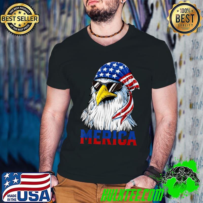 Eagle Merica American 4th July Independence Day T-Shirt