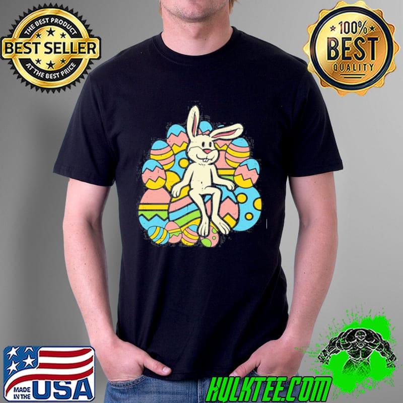 Easter Bunny Rabbit On Eggs Cute Egg Hunting shirt