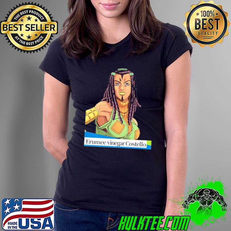 Erumee vinegar costello jojo's bizarre anime manga Ladies Tee Erumee vinegar costello jojo's bizarre anime manga Ladies Tee