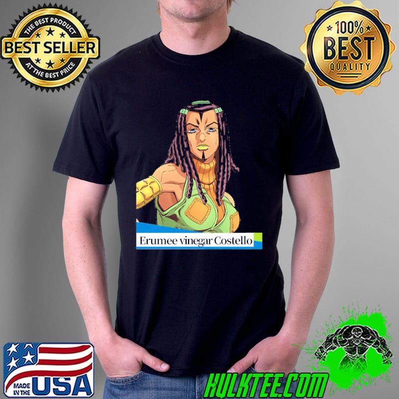 Erumee vinegar costello jojo's bizarre anime manga shirt