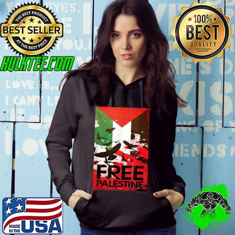 Free Gaza Palestine Flag Arabic Hoodie Free Gaza Palestine Flag Arabic Hoodie