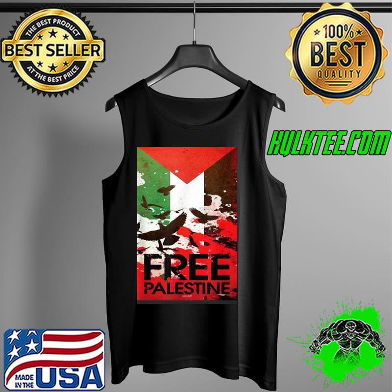 Free Gaza Palestine Flag Arabic Tank Top Free Gaza Palestine Flag Arabic Tank Top