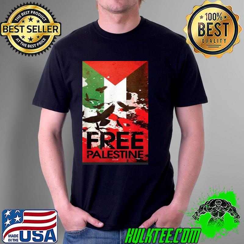 Free Gaza Palestine Flag Arabic shirt