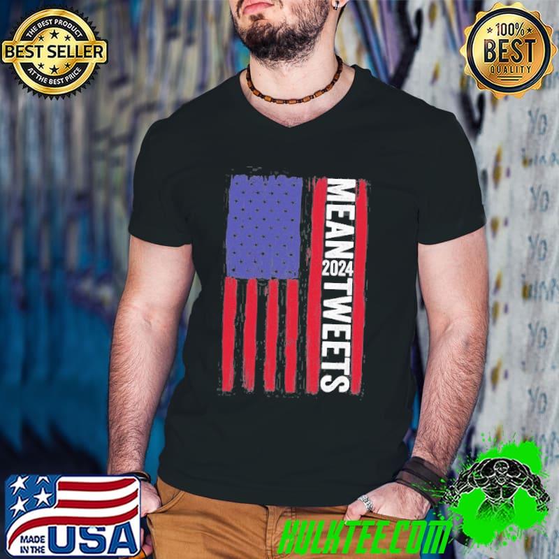 Funny 2024 Mean Tweets 4Th Of July Election Guys V Neck Funny 2024 Mean Tweets 4Th Of July Election Guys V Neck
