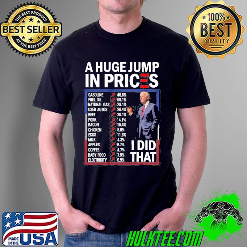 Funny a huge jump in prices I did that antI Joe Biden meme shirt