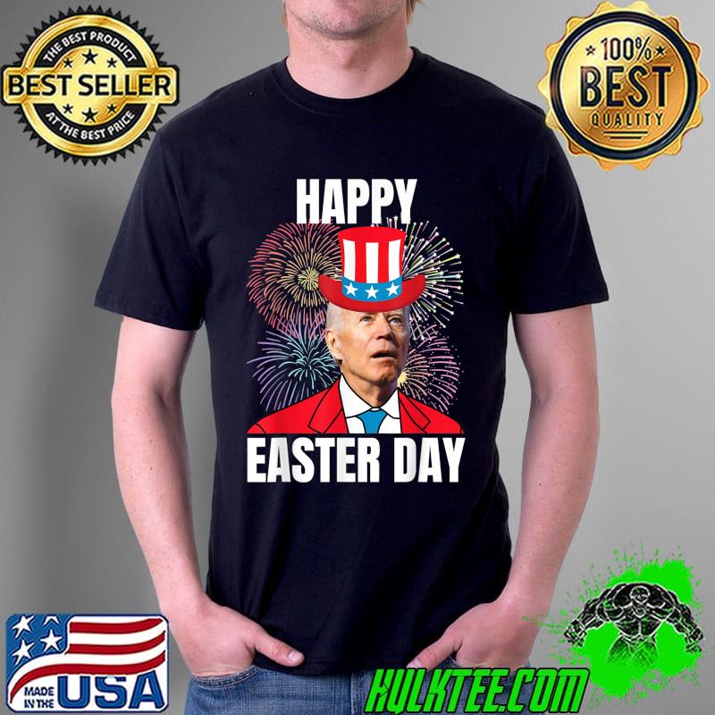 Funny Confused Joe Biden Happy Easter Day 4th Of July 2022 T-Shirt