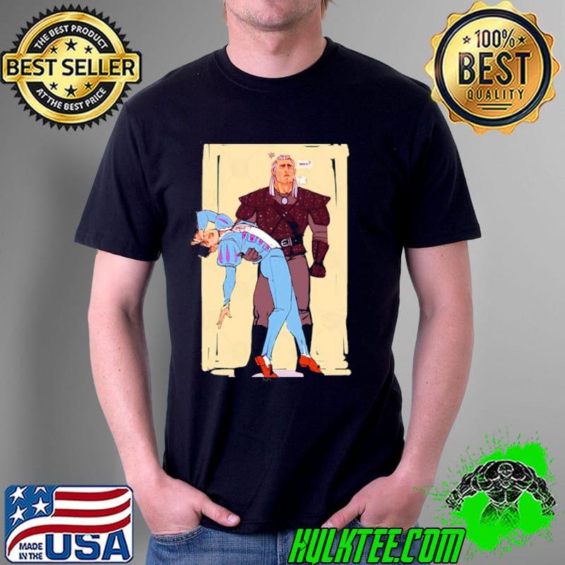 Funny geralt and dandelion the witcher shirt