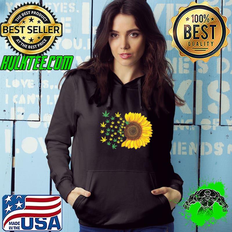 Funny hippie sunflower weed cannabis peace Hoodie Funny hippie sunflower weed cannabis peace Hoodie