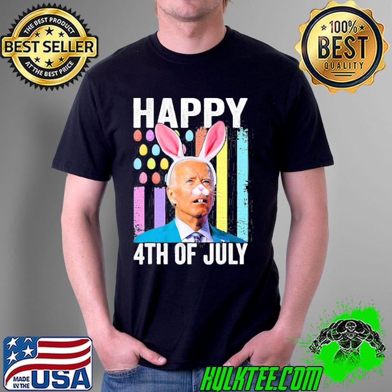 Funny Joe Biden happy christmas confused easter Biden bunny shirt