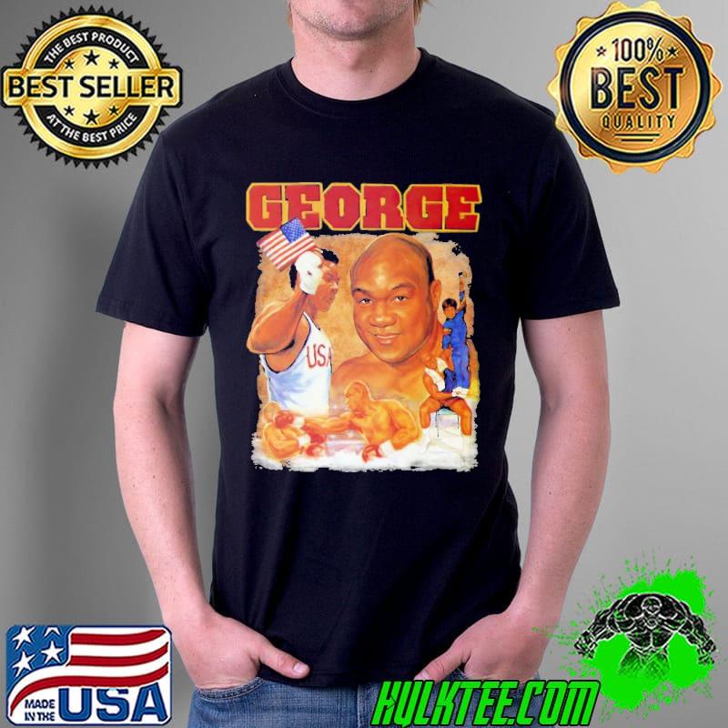 George Forman USA American Flag Boxing Shirt Unisex George Forman USA American Flag Boxing Shirt Unisex