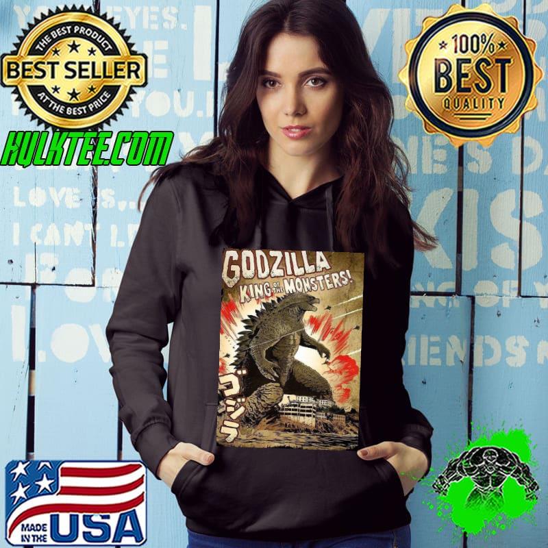 Godzilla king of monsters vintage poster art shirt