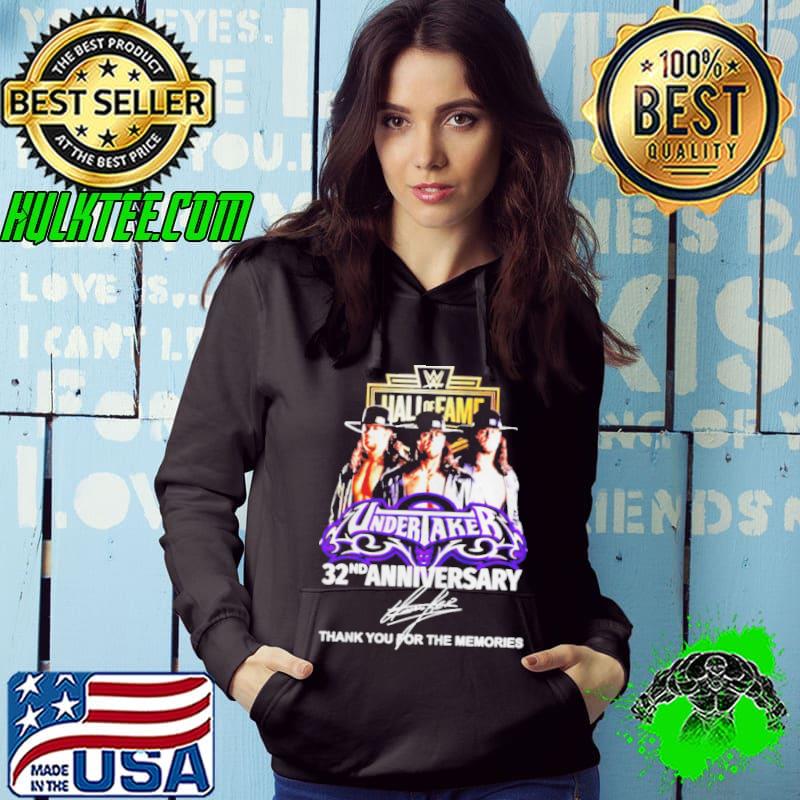 Hall of fame undertaker 32nd anniversary signature Hoodie Hall of fame undertaker 32nd anniversary signature Hoodie