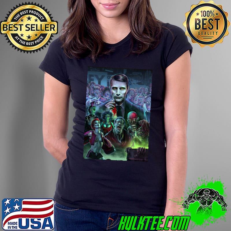 Holocaust They Live Living Dead Hannibal Mads Mikkelsen Unisex T-Shirt Ladies Tee Holocaust They Live Living Dead Hannibal Mads Mikkelsen Unisex T-Shirt Ladies Tee