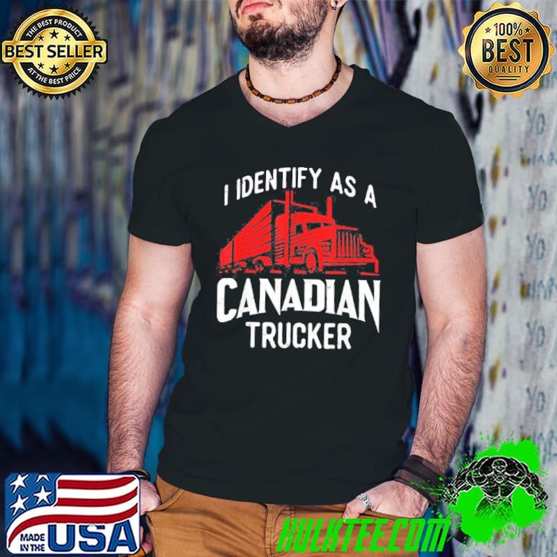 I identify as a canadian trucker Guys V Neck I identify as a canadian trucker Guys V Neck