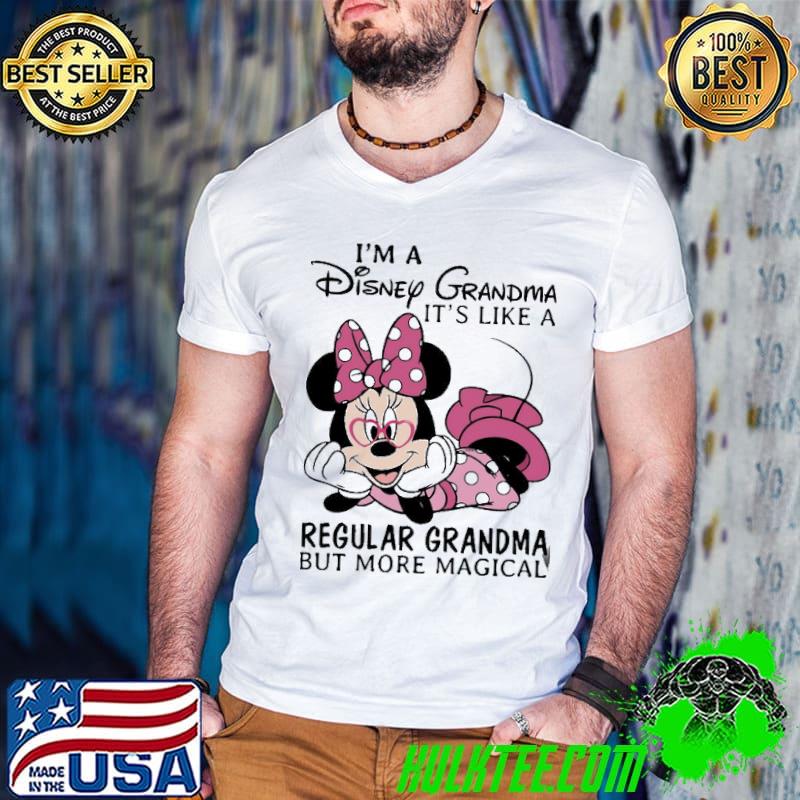 I'm A Disney GRandma IT's Like A Regular Grandma But More Magical Shirt Guys V Neck I'm A Disney GRandma IT's Like A Regular Grandma But More Magical Shirt Guys V Neck