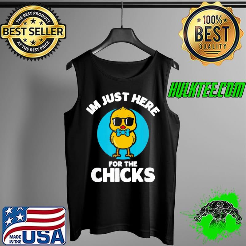 I'm just here for the chicks cute chicken costumed Tank Top I'm just here for the chicks cute chicken costumed Tank Top