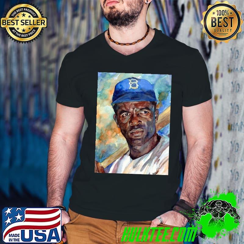 Jackie Robinson Watercolor Shirt