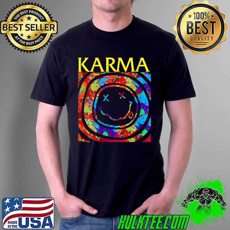 Karma Buddha Yoga Vintage Universal Law Buddhism positive T-shirt