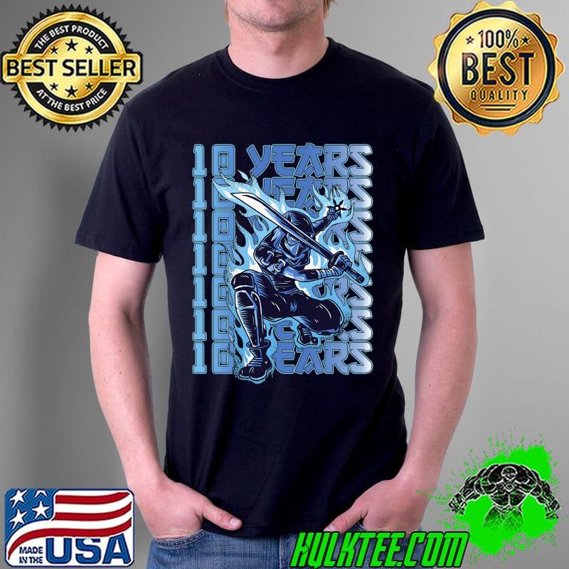 Kids Ninja 10 years Ninja 10th Birthday shirt five boys Premium T-Shirt