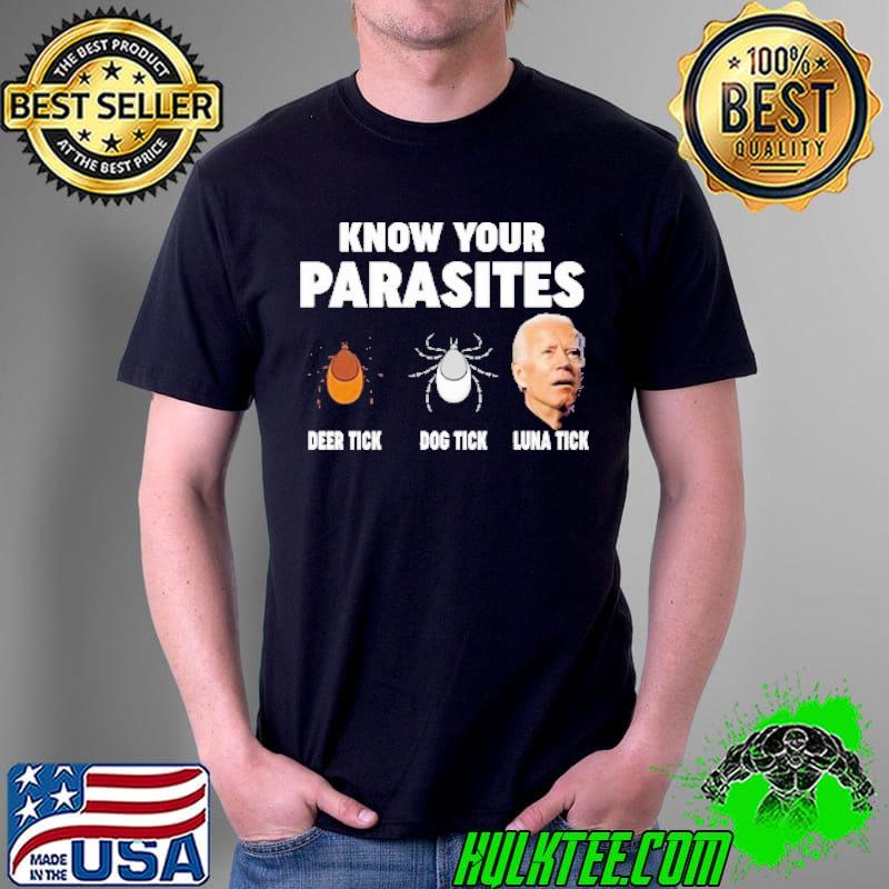 Know Your Parasites Anti Biden Deer Tick Dog Tick Luna Tick Shirt