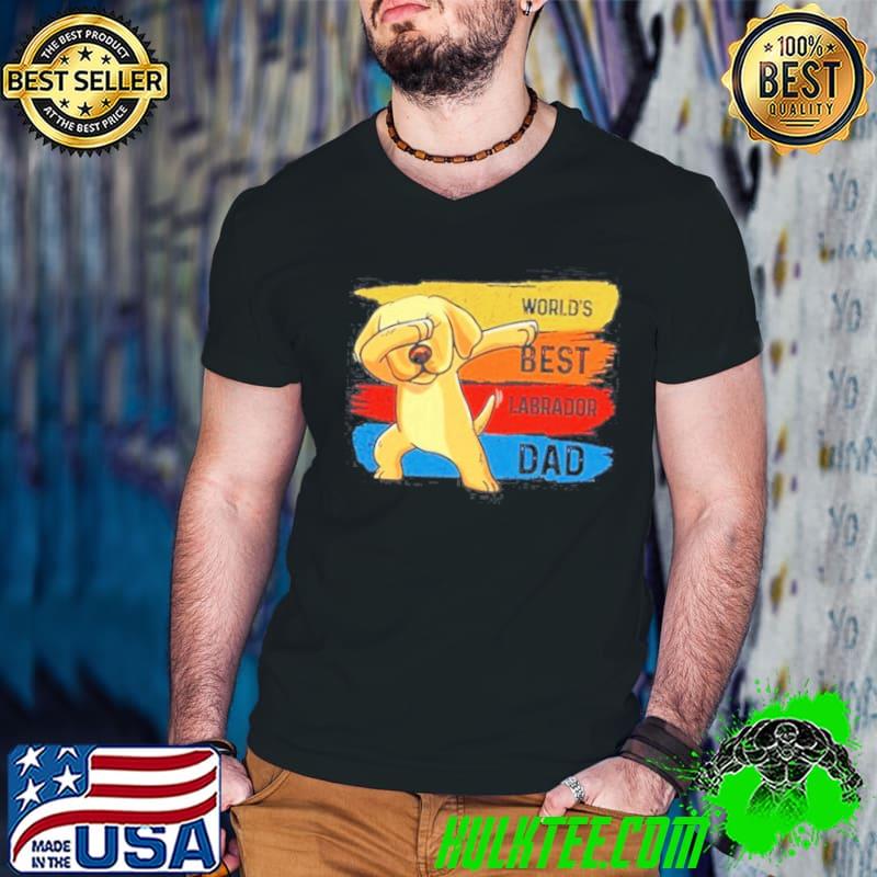 Labrador babbing worlds best Labrador dad shirt
